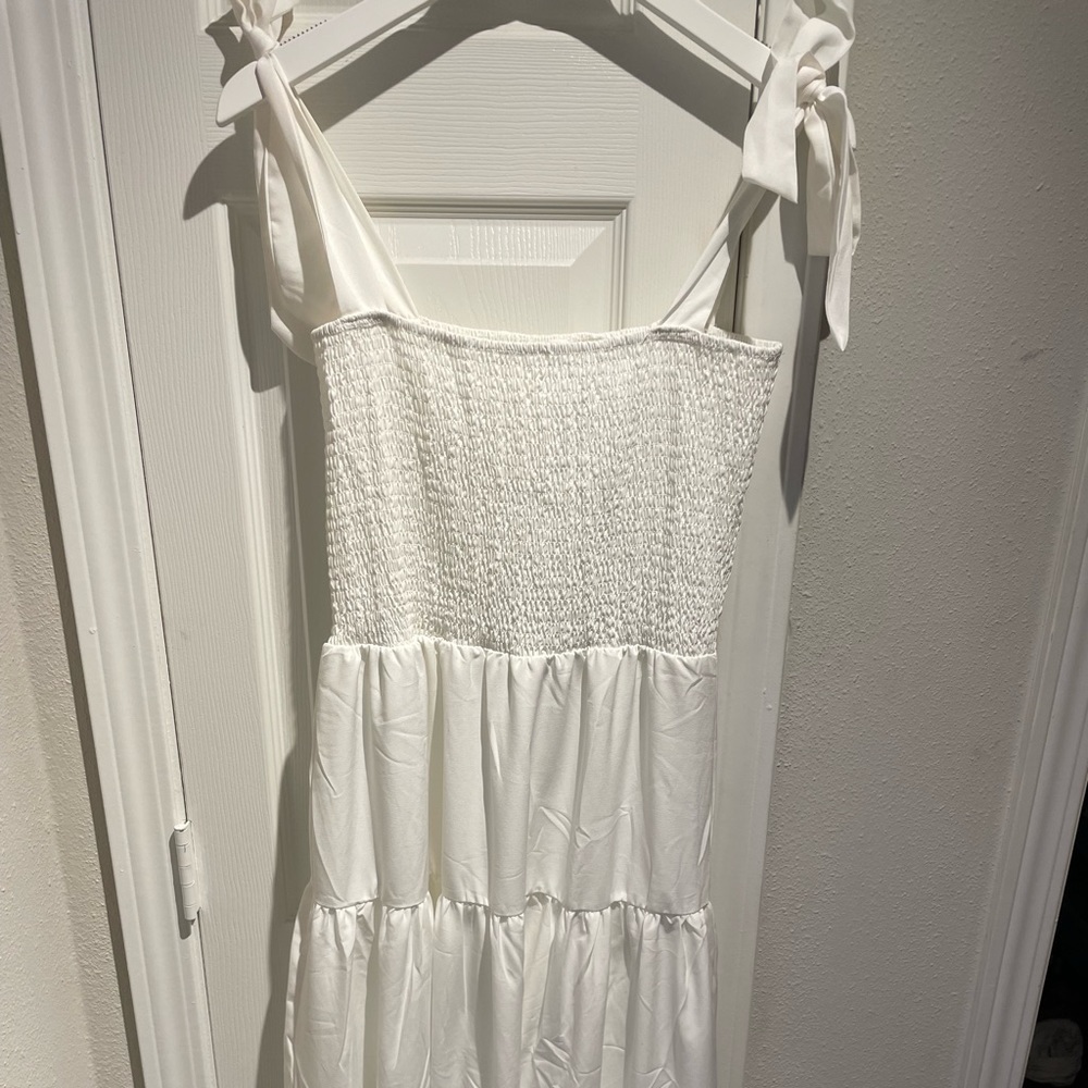 Floral print knot dress